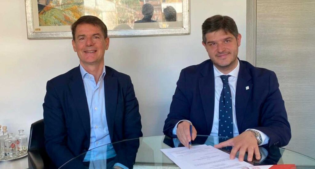 L'Agente Generale Paolo Sanfilippo ed il Presidente Francesco Castelluccio